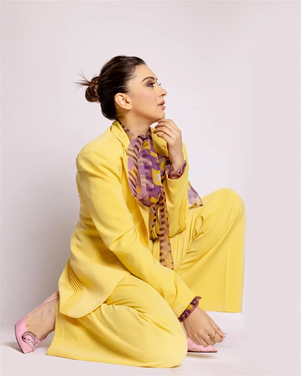 Hansika Motwani Photoshoot In Yellow Dress